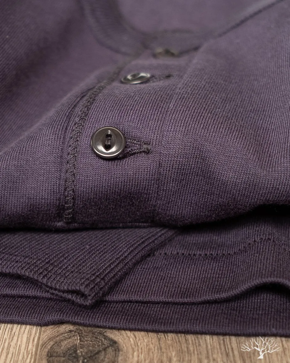 204 Relaxed Long Sleeve Henley - Night Blue