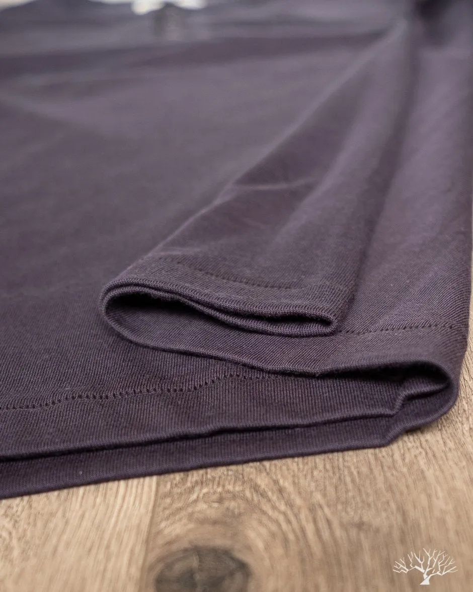 204 Relaxed Long Sleeve Henley - Night Blue