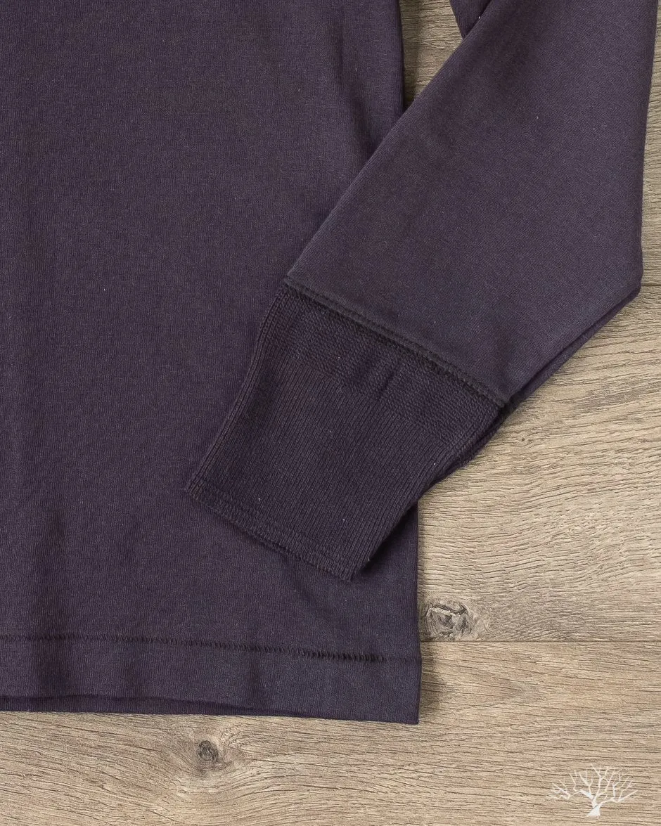204 Relaxed Long Sleeve Henley - Night Blue