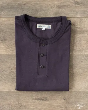 204 Relaxed Long Sleeve Henley - Night Blue