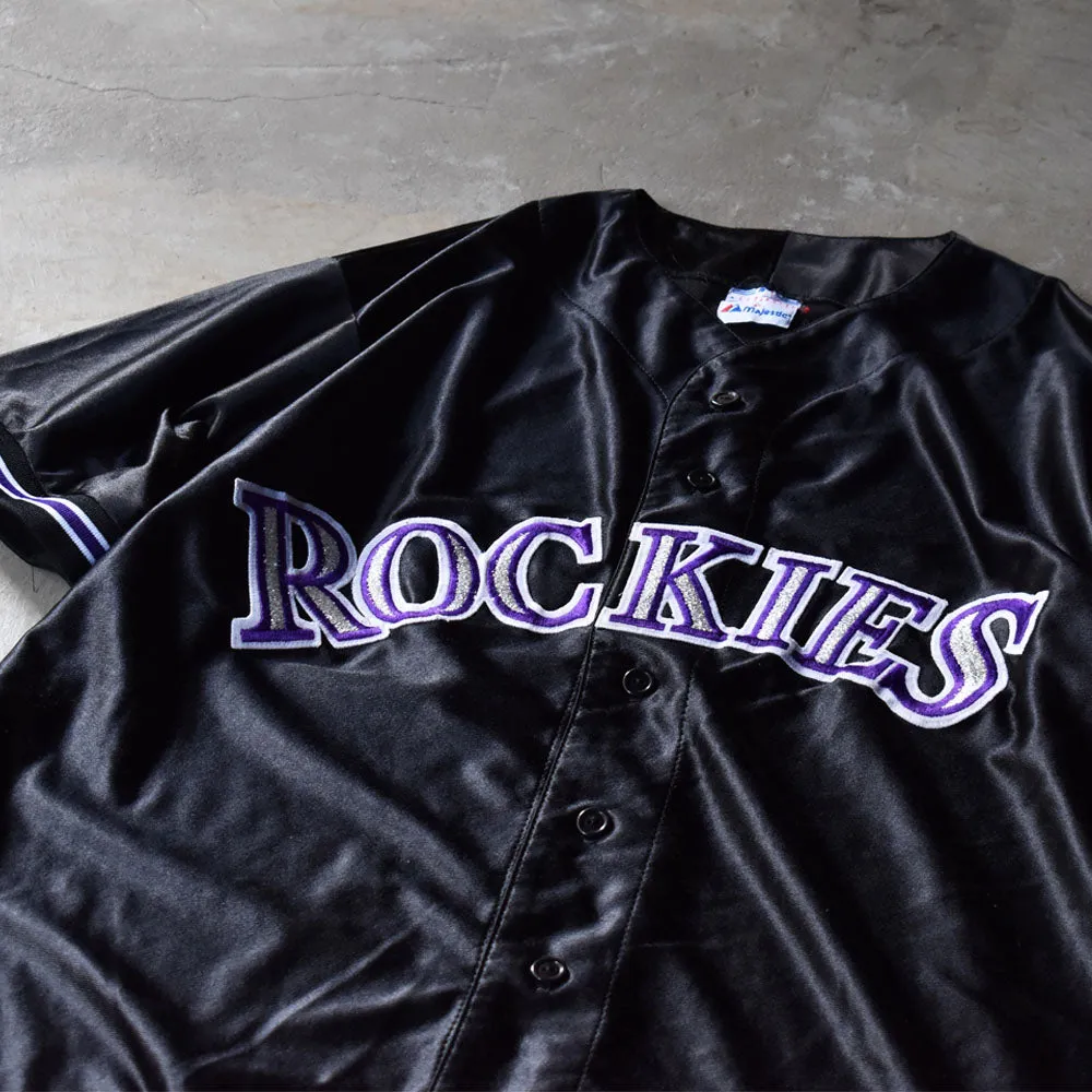 90’s Majestic MLB Colorado Rockies ゲームシャツ USA製 240923