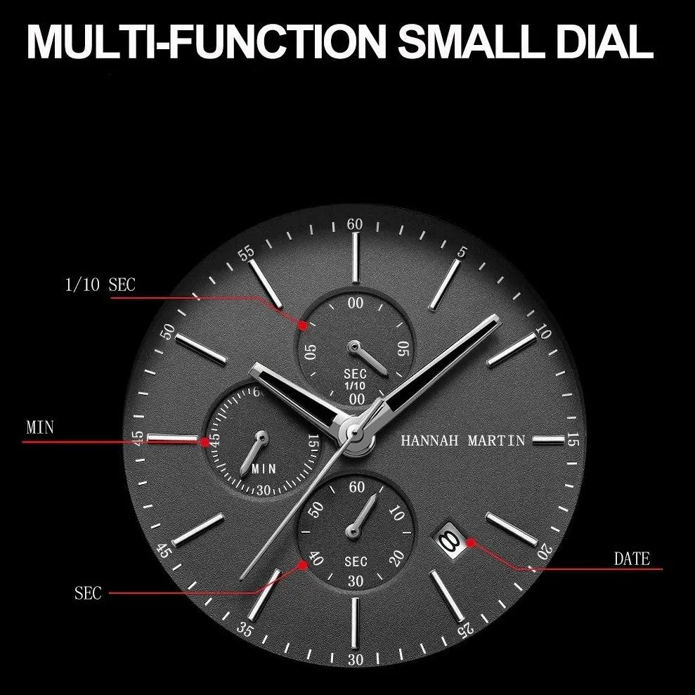 Amalfi Minimalist Chronograph Watch