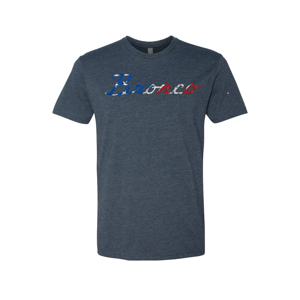 American Flag Ford Bronco Script Vintage Wash Premium T-Shirt