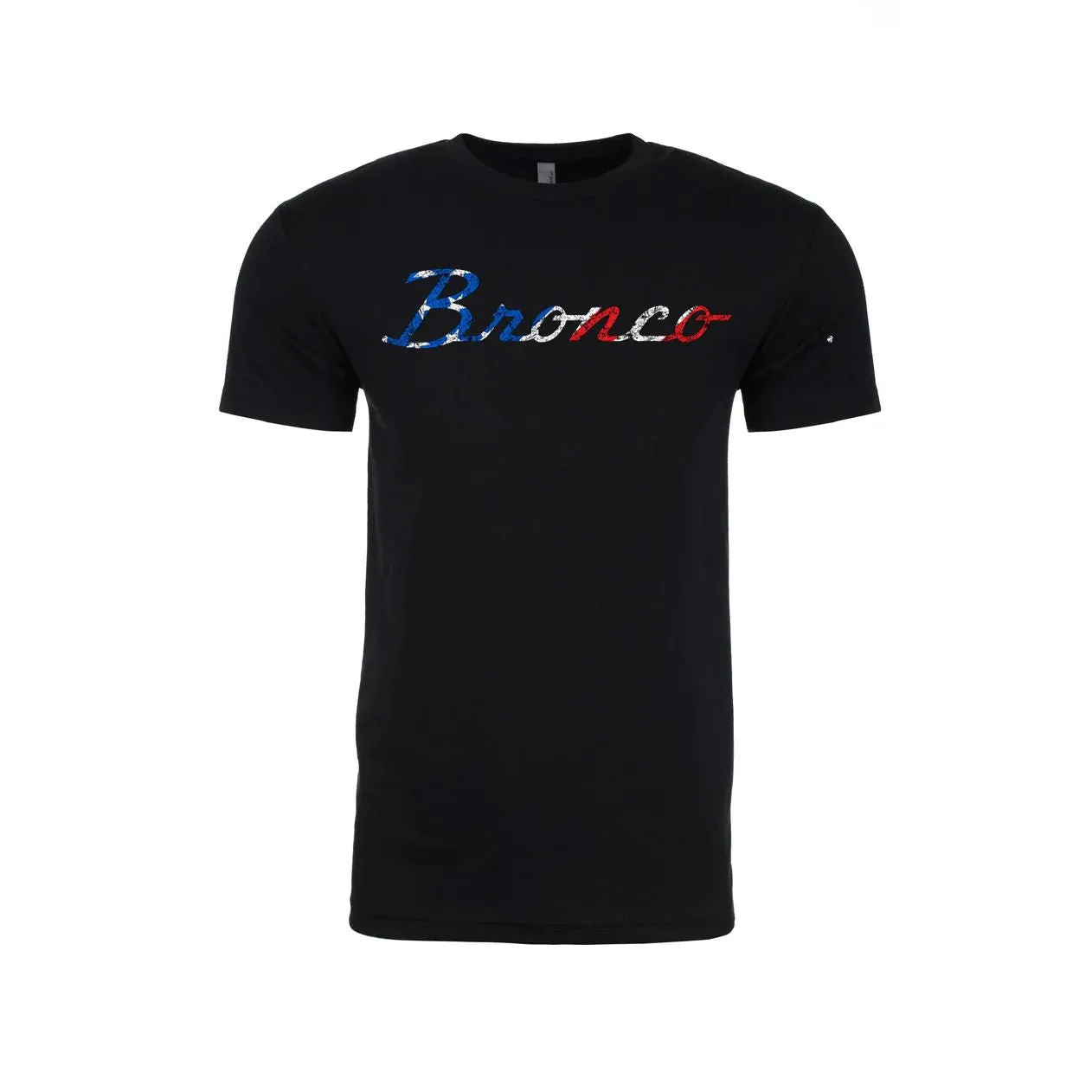 American Flag Ford Bronco Script Vintage Wash Premium T-Shirt