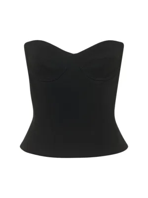 Balenciaga   Bustier Viscose Top 