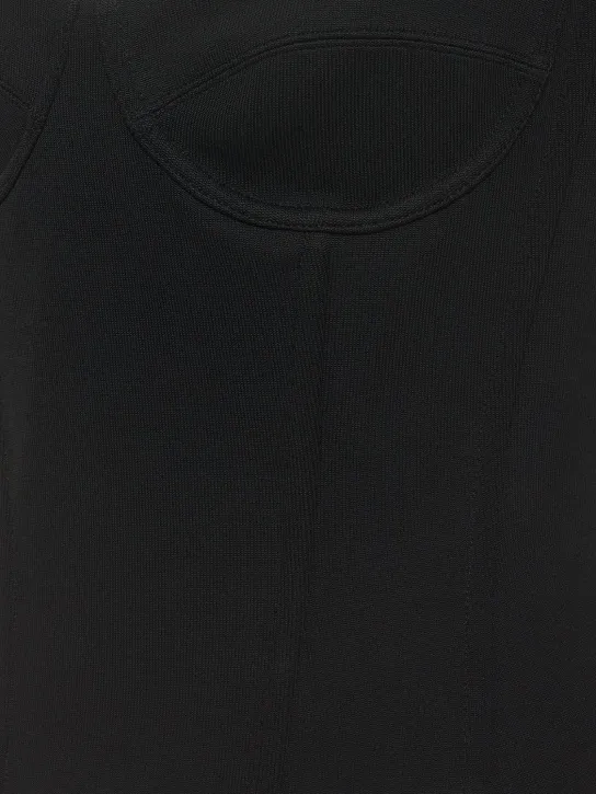 Balenciaga   Bustier Viscose Top 