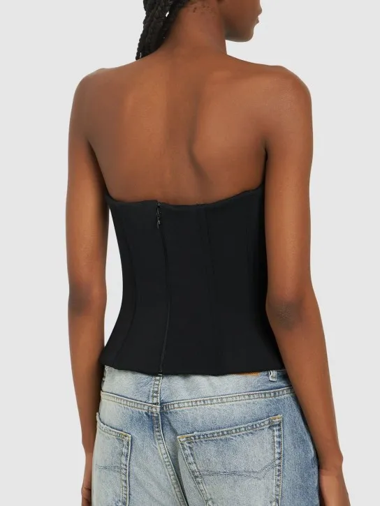 Balenciaga   Bustier Viscose Top 