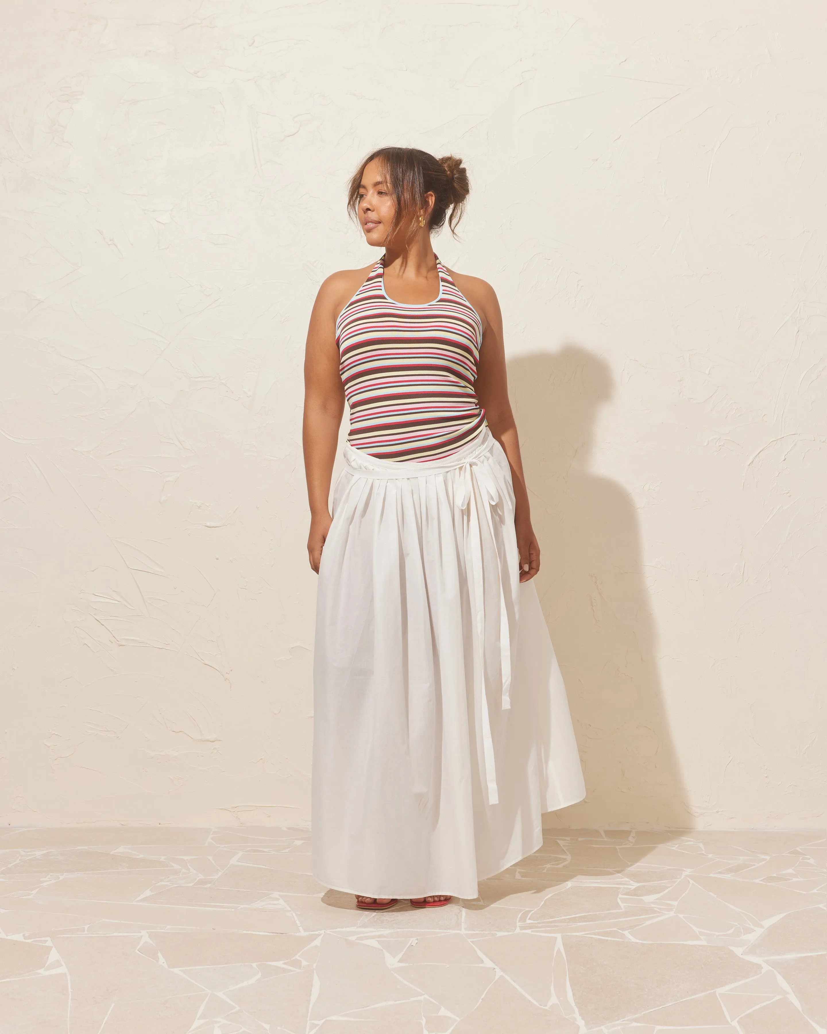BALLERINA MAXI SKIRT WHITE