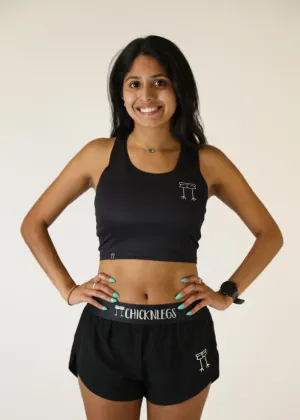 Black PWR Crop Top