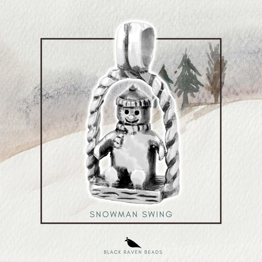 Black Raven Snowman Swing
