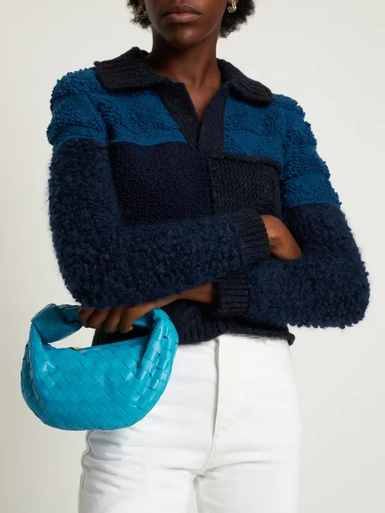 Bottega Veneta   Mini Jodie leather top handle bag 