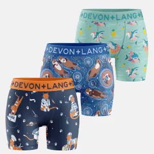 Bria Boxer Brief - Multi-Packs - Cats With Jobs/Otters/Party Shark