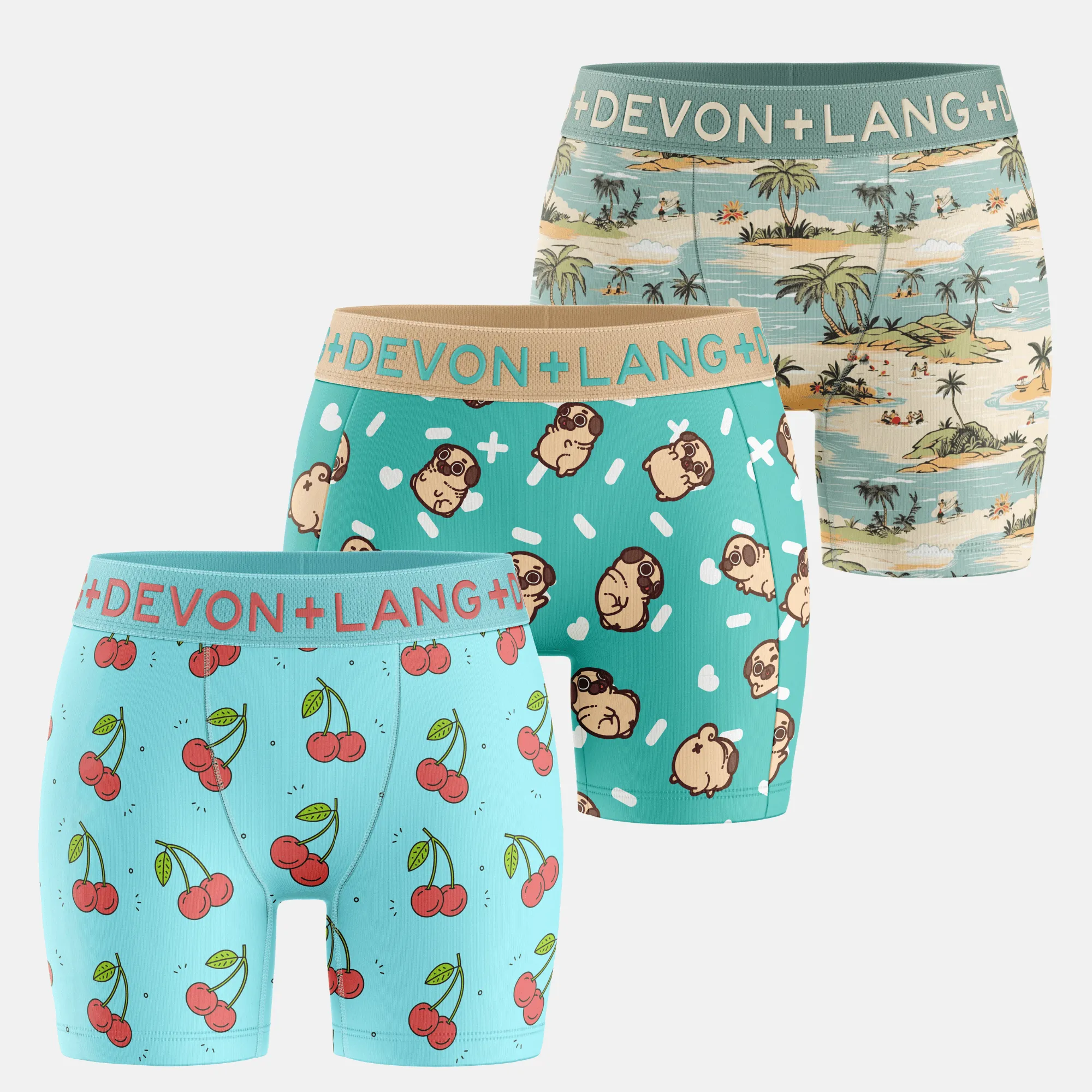 Bria Boxer Brief - Multi-Packs - Island/Puglie/Cherries