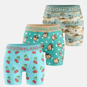 Bria Boxer Brief - Multi-Packs - Island/Puglie/Cherries