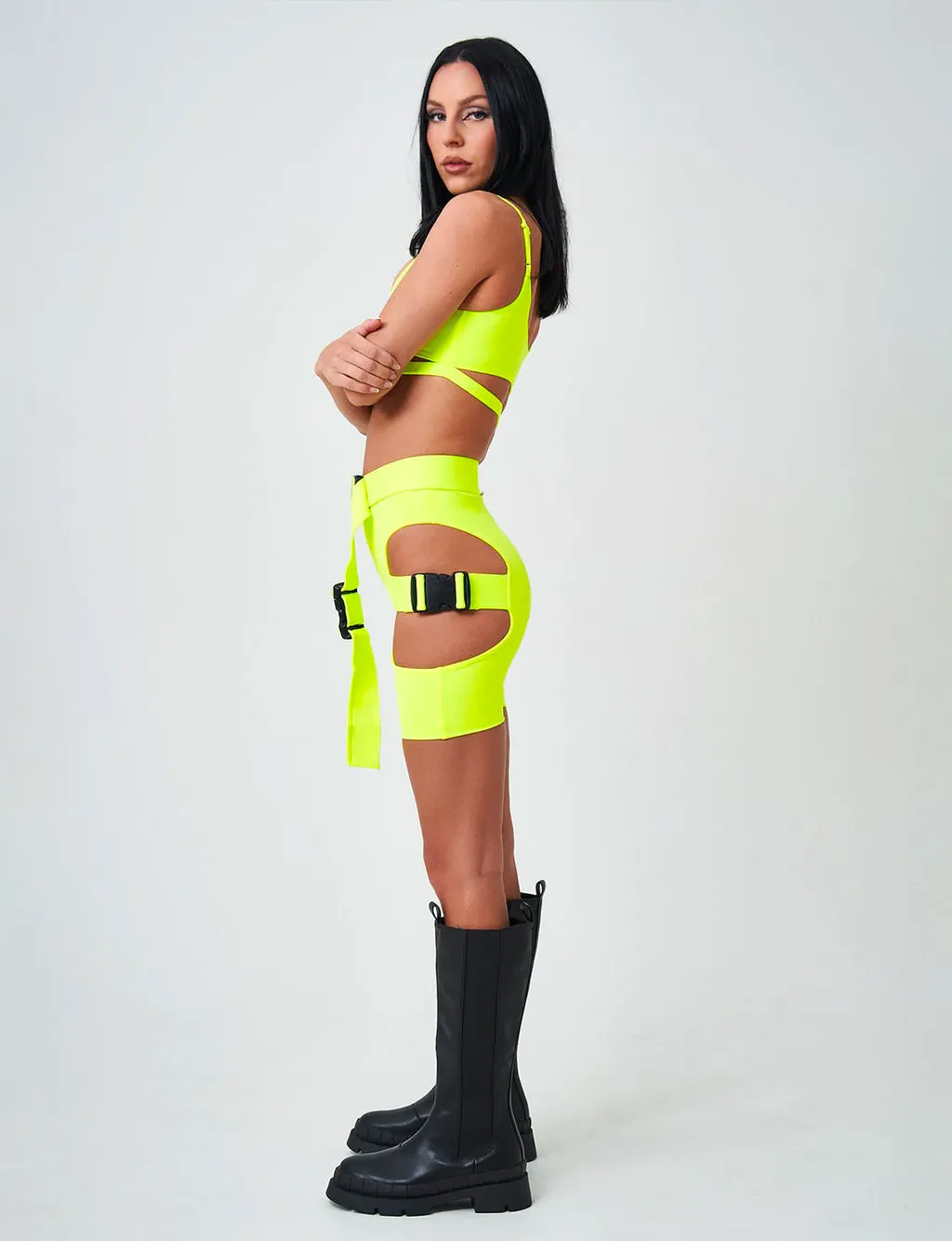 BUCKLE CAMI TOP - YELLOW