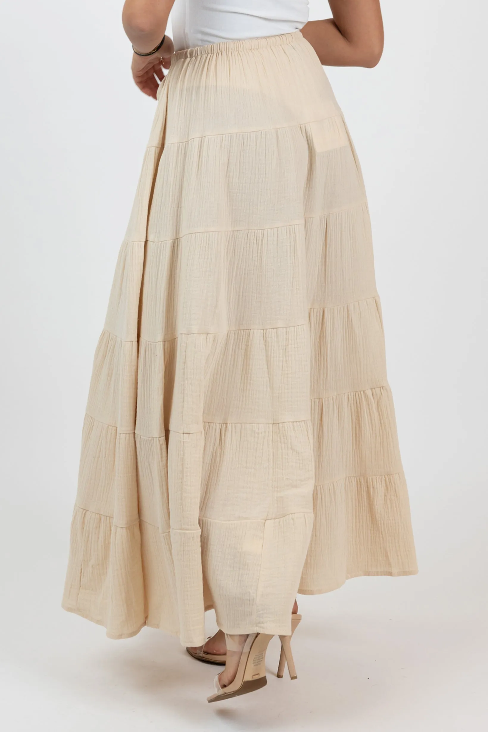 Carli Cotton Tiered Skirt