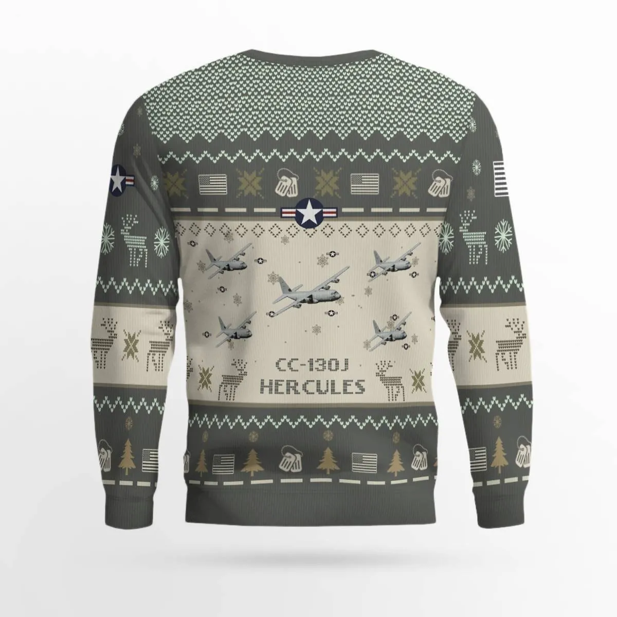 CC-130J Hercules CC130J_Aircraft Ugly Sweater, Ugly Sweater Christmas Shirt for Men Dad Veteran
