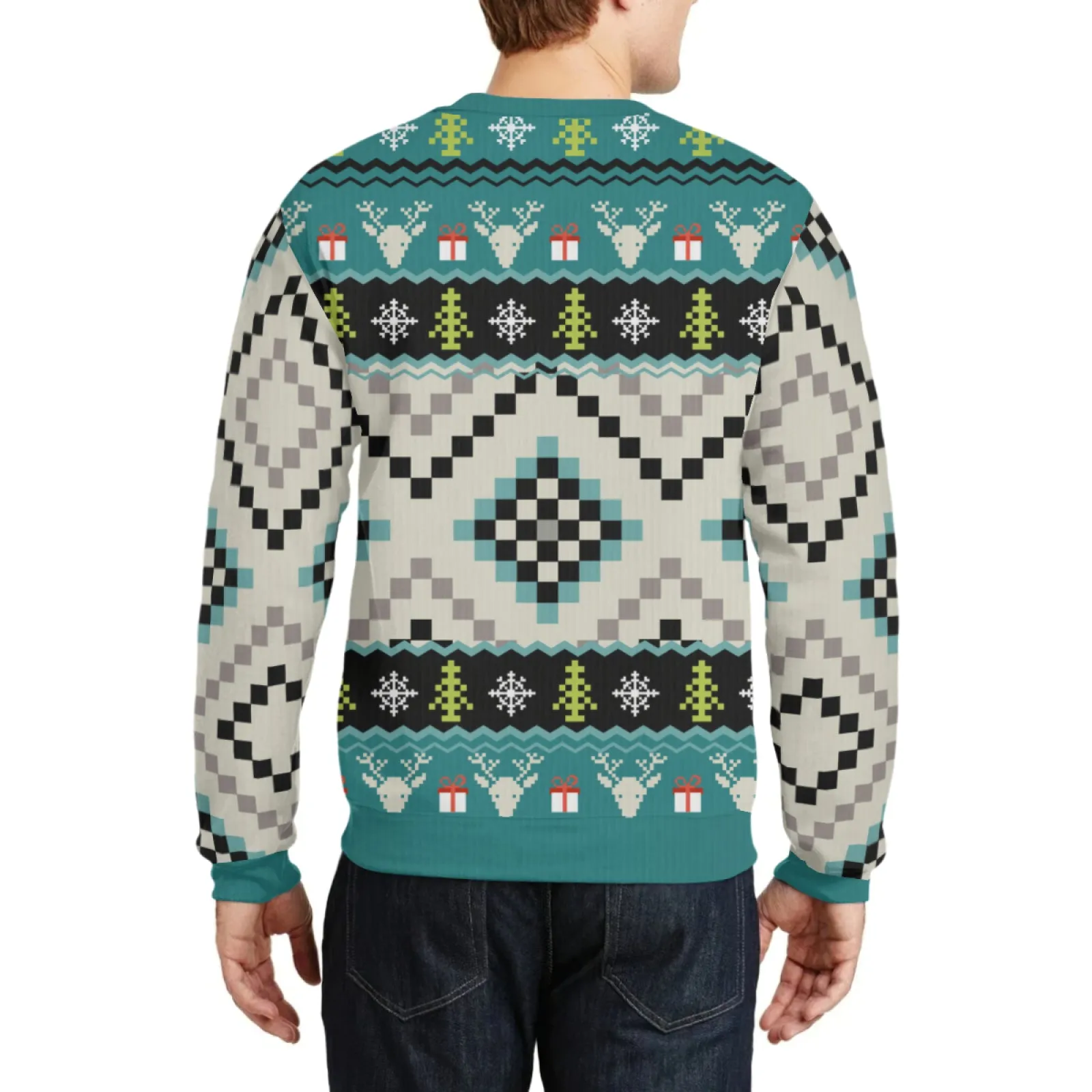 Custom Face "I Want You" Unisex Sweater for Men Women Christmas Ugly Sweater Xmas Party Personalized Photo Ugly Sweater