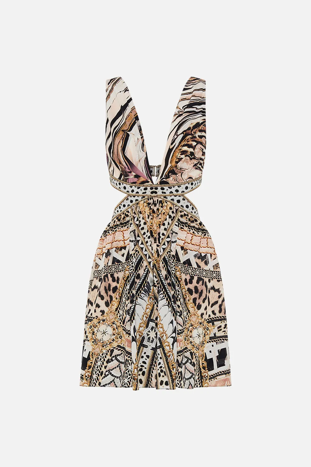 CUT OUT SHORT DRESS MOSAIC MUSE