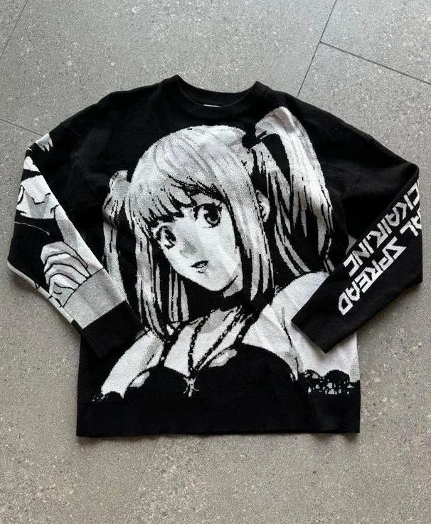 Death Note Misa Knitted Oversized Sweater