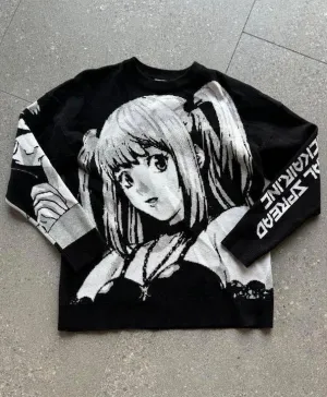 Death Note Misa Knitted Oversized Sweater