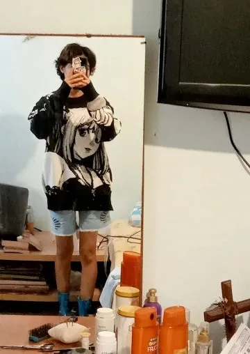 Death Note Misa Knitted Oversized Sweater