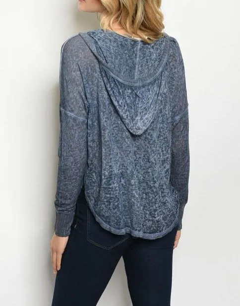 Denim Denim Blue Top