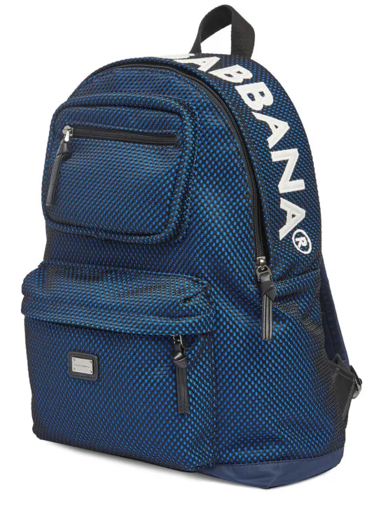 Dolce&amp;Gabbana   Embroidered logo backpack 