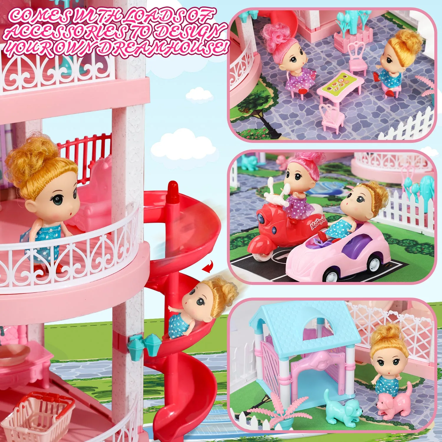 Dollhouse Dreamhouse with Accessories