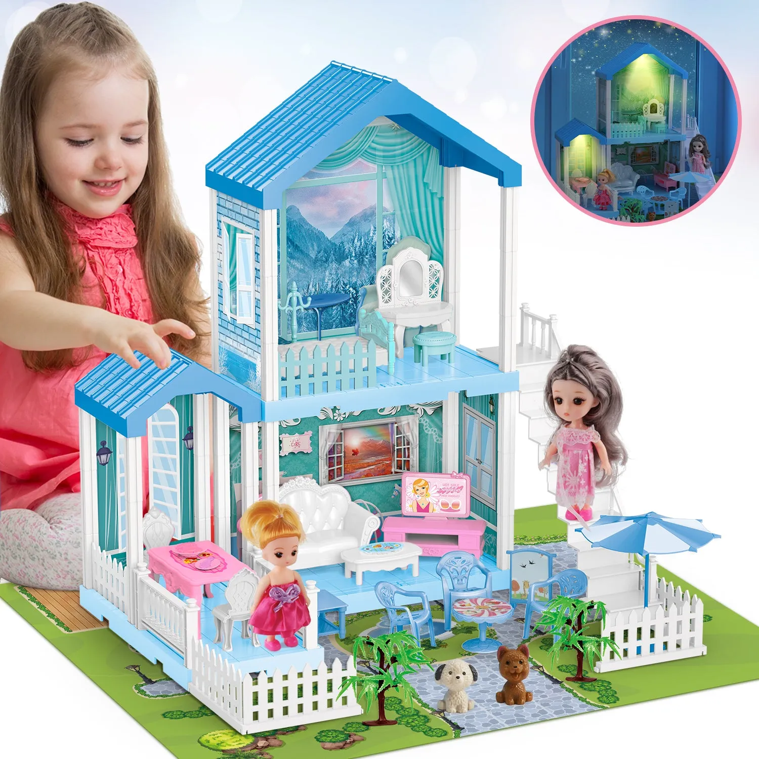 Dollhouse Dreamhouse with Accessories