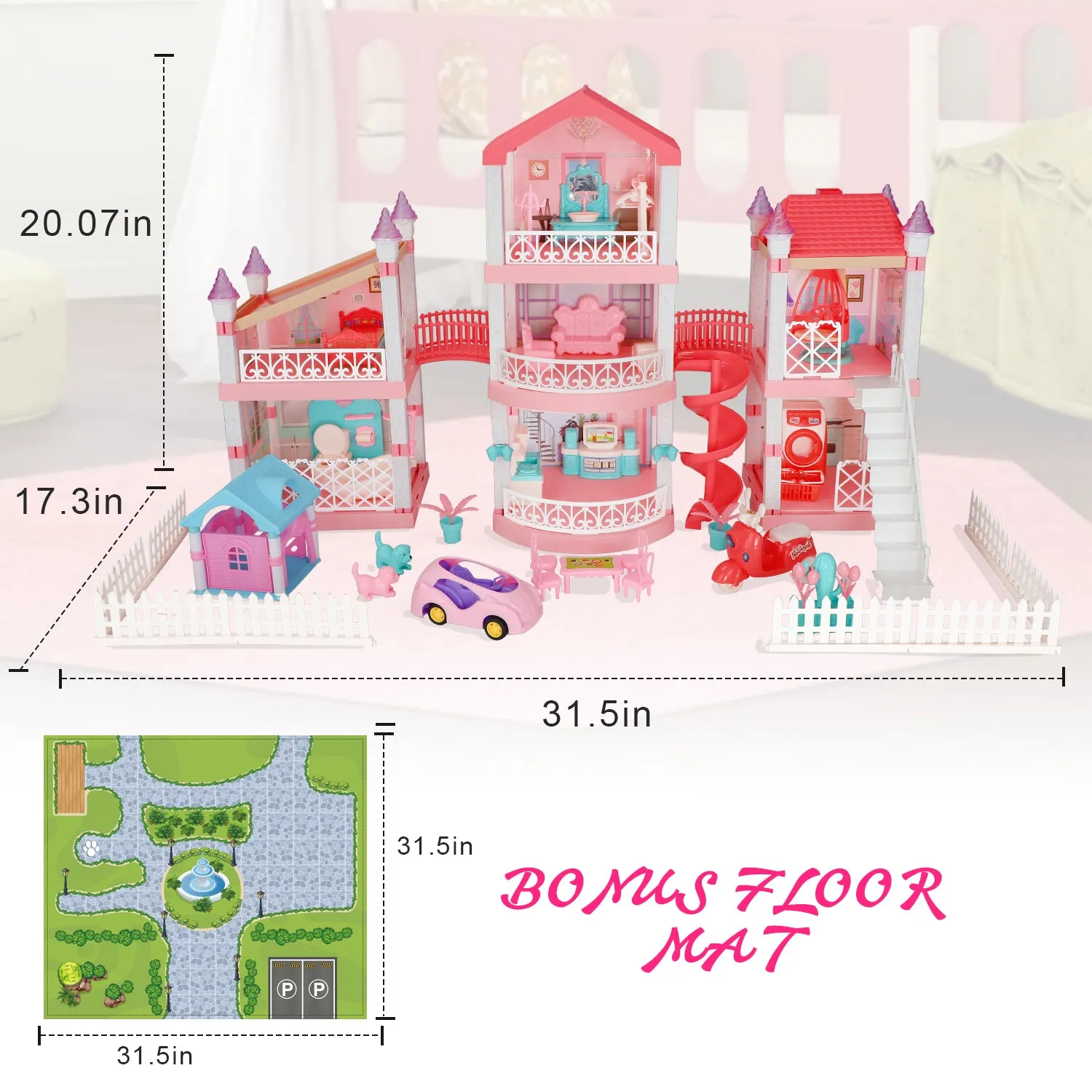Dollhouse Dreamhouse with Accessories