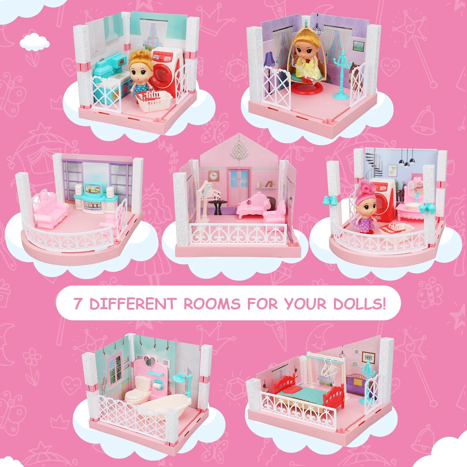 Dollhouse Dreamhouse with Accessories