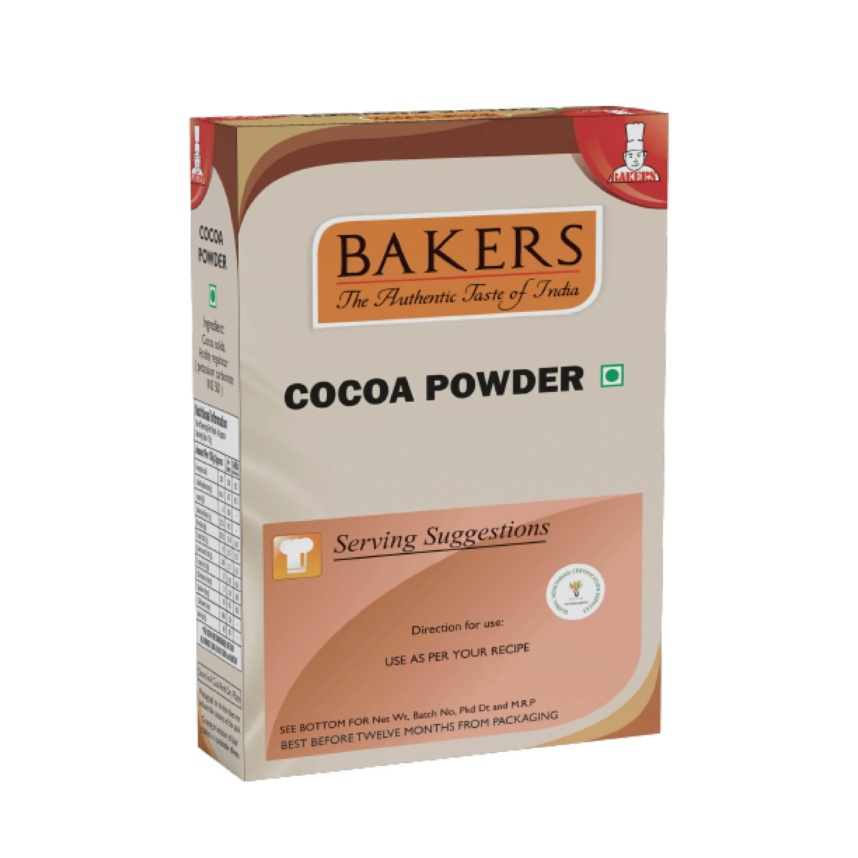 DOUBLE DELIGHT PACK 3 - BAKERS Cocoa Powder 50 gm   BAKERS Belgian Choco Frappe Powder 100g