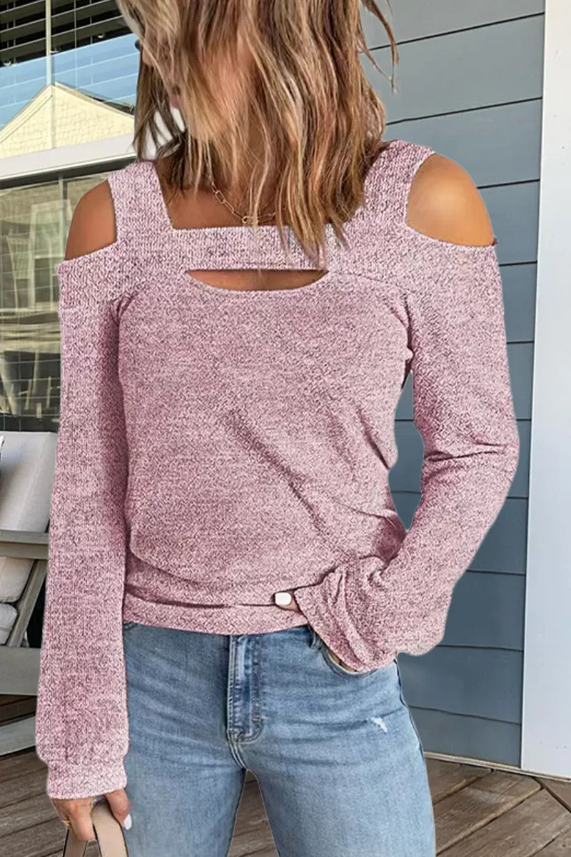 Dunnmall Casual Solid Patchwork Square Collar Tops(7 Colors)