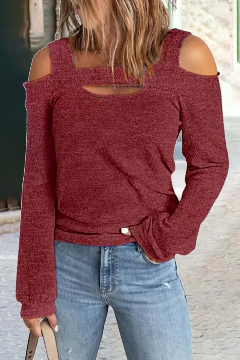 Dunnmall Casual Solid Patchwork Square Collar Tops(7 Colors)