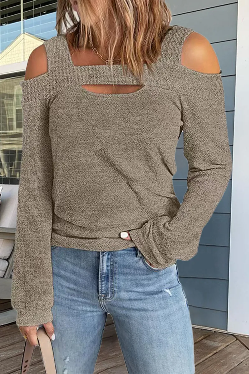 Dunnmall Casual Solid Patchwork Square Collar Tops(7 Colors)