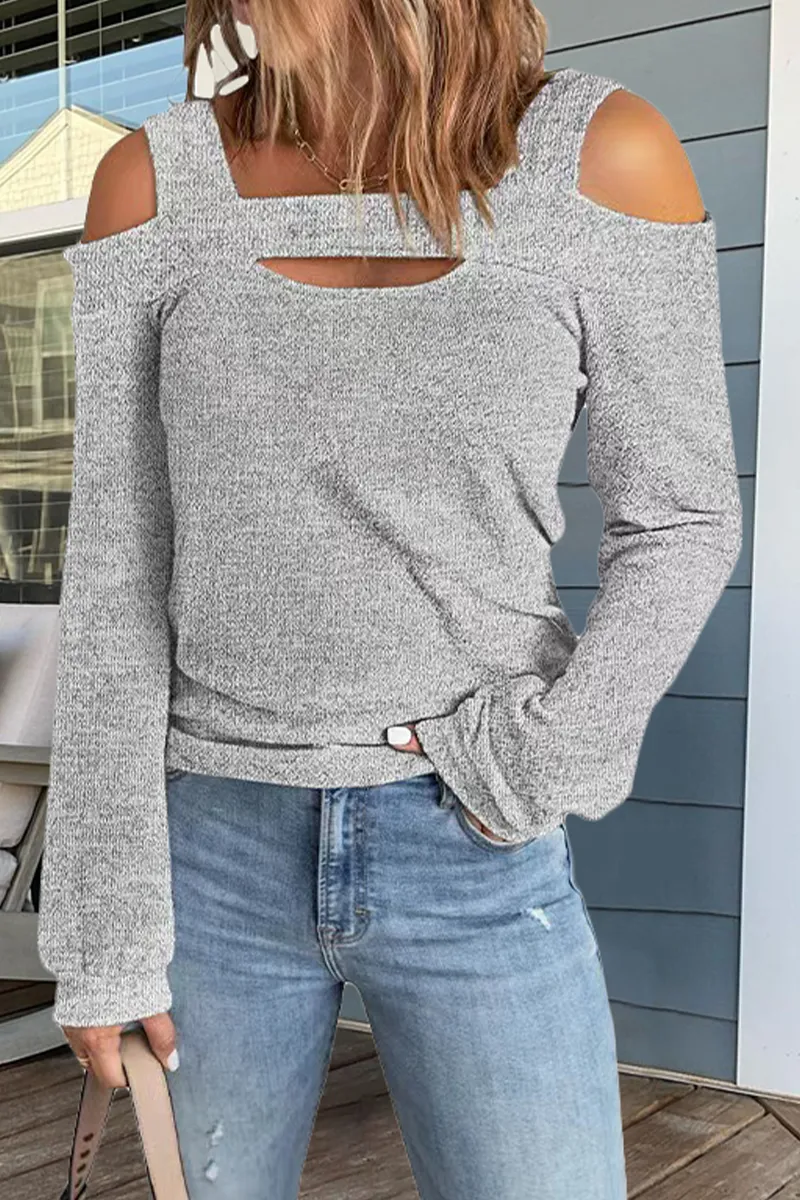 Dunnmall Casual Solid Patchwork Square Collar Tops(7 Colors)