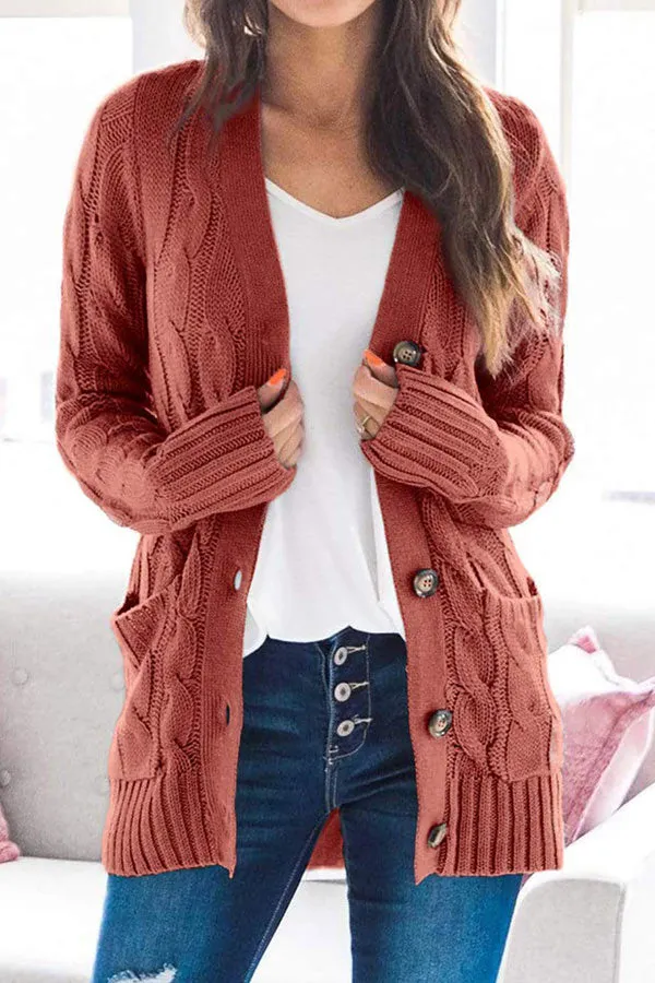 Dunnmall Casual V-Neck Single Breasted Coat
