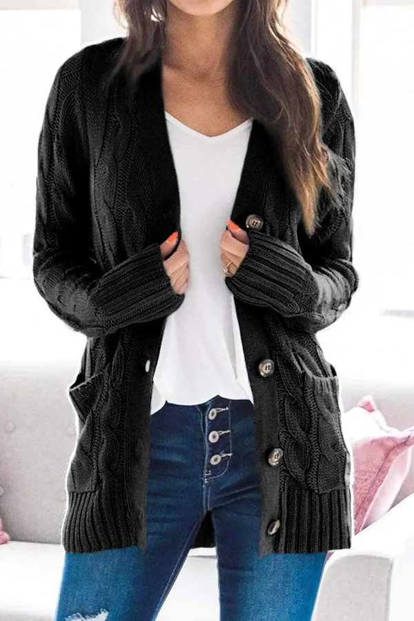 Dunnmall Casual V-Neck Single Breasted Coat