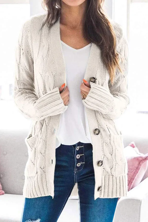 Dunnmall Casual V-Neck Single Breasted Coat