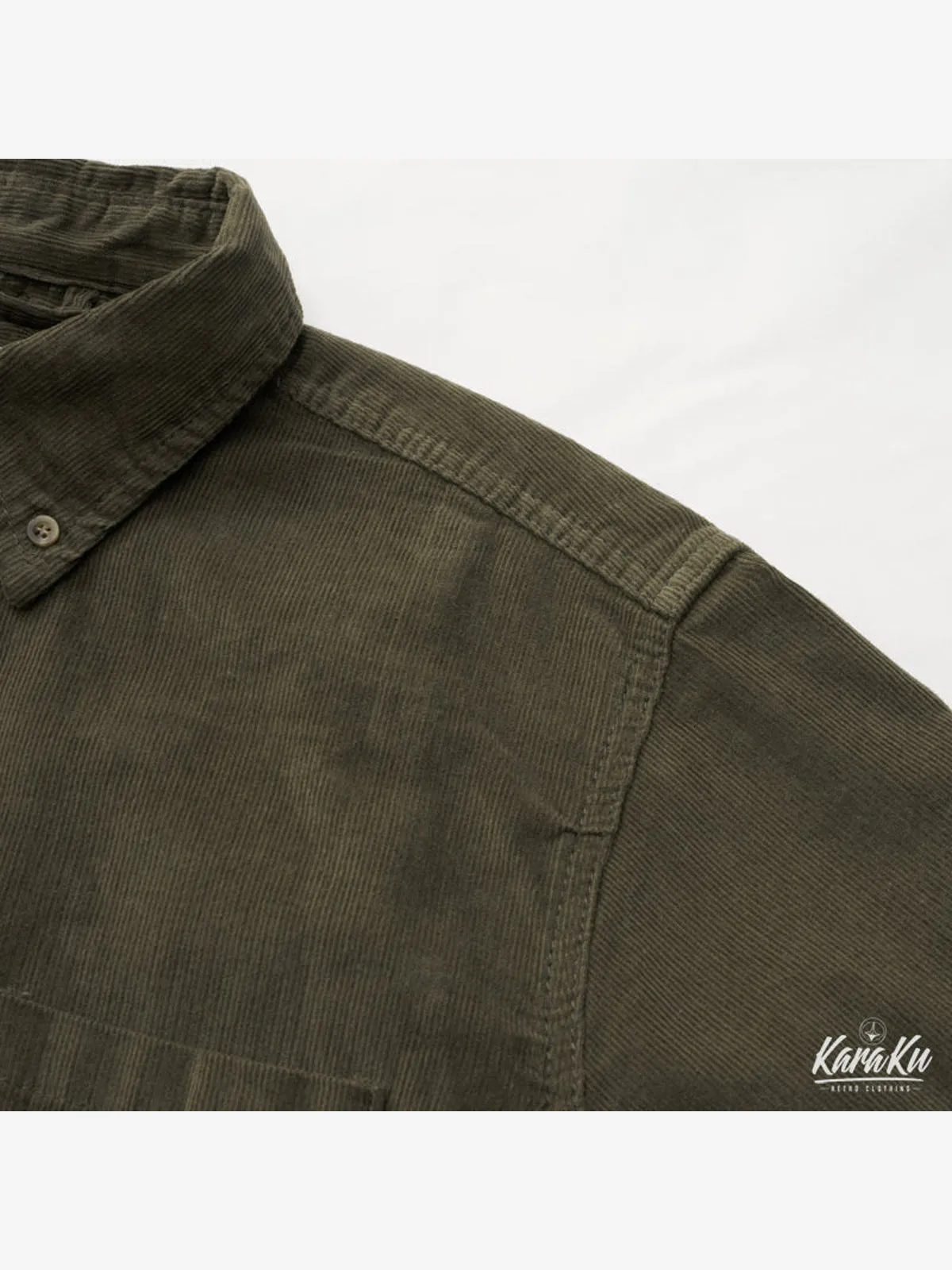 Elbow Patch Corduroy Work Shirt