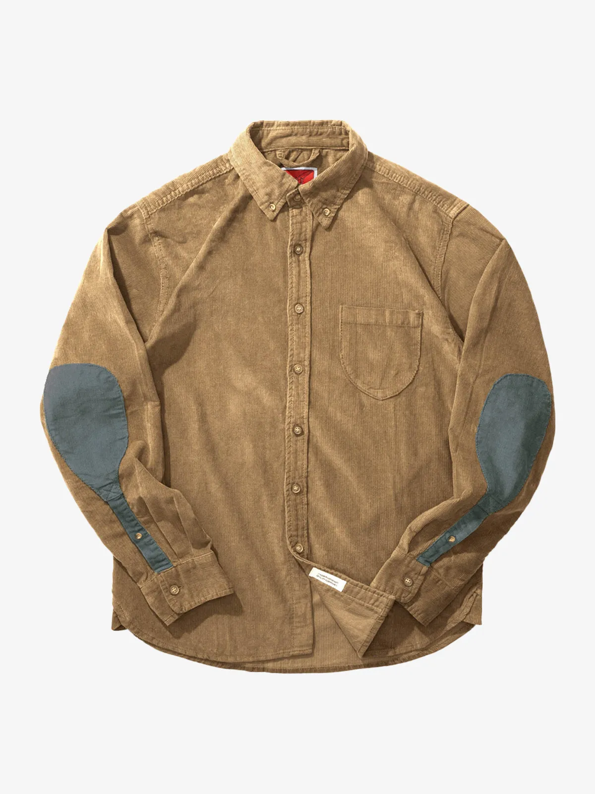 Elbow Patch Corduroy Work Shirt