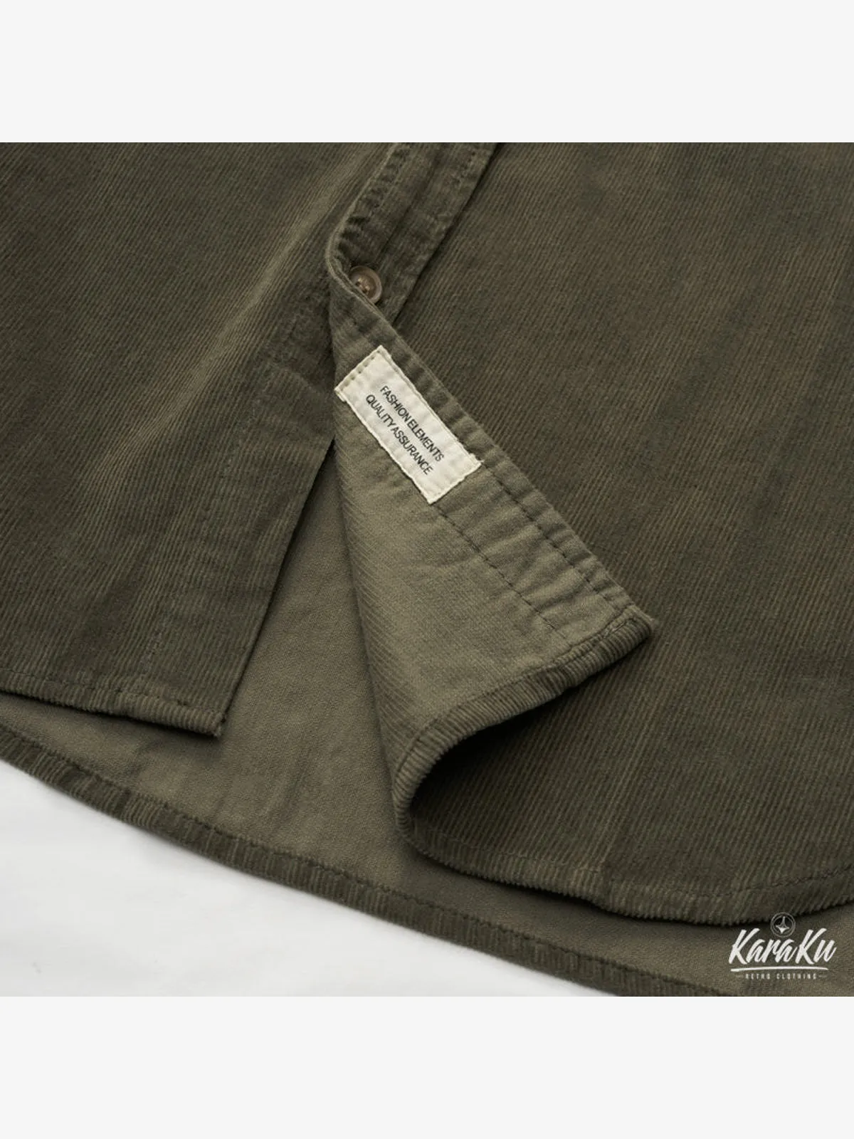 Elbow Patch Corduroy Work Shirt