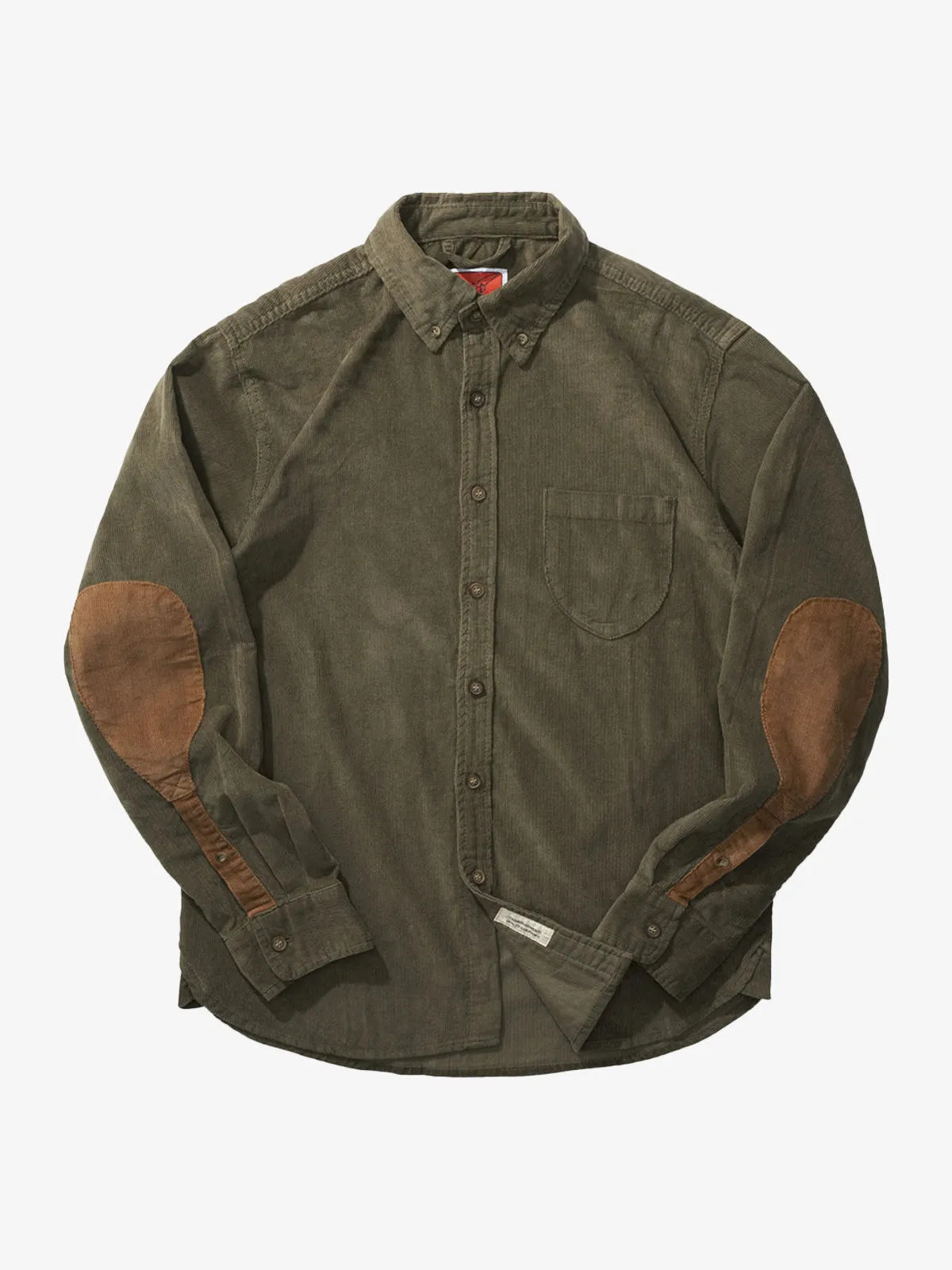 Elbow Patch Corduroy Work Shirt