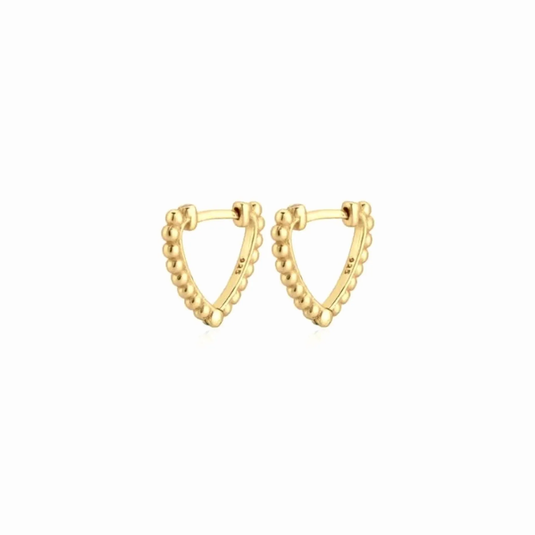 Ethnic Style Beaded Heart Hoop(s)