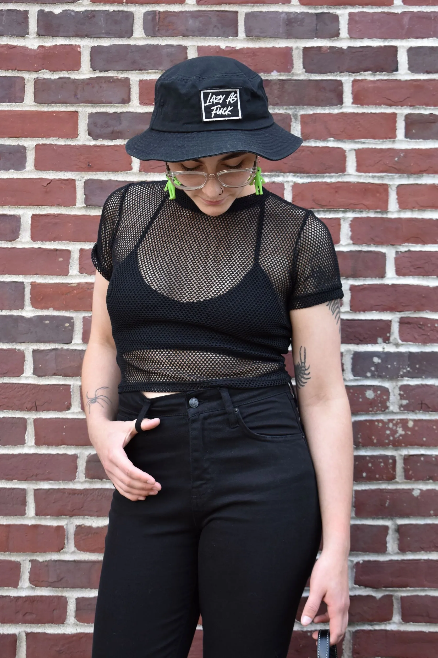 Fishnet Short Sleeve Crop FOXBLOOD