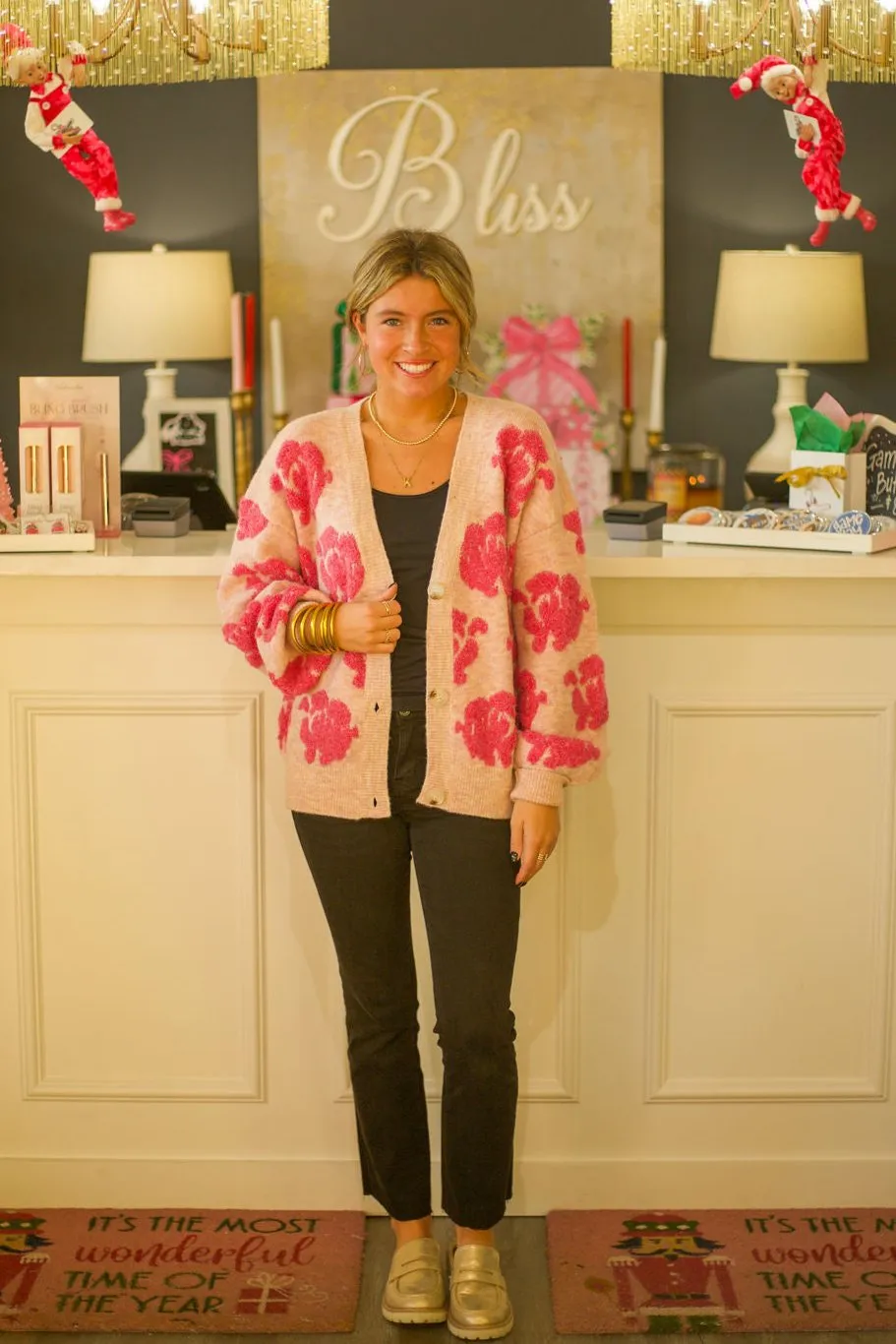 Floral Button Down Cardigan