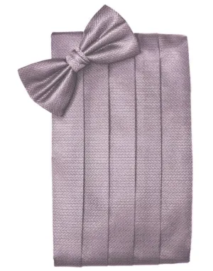 Frosty Pink Herringbone Kids Cummerbund