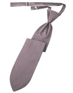 Frosty Pink Herringbone Kids Necktie