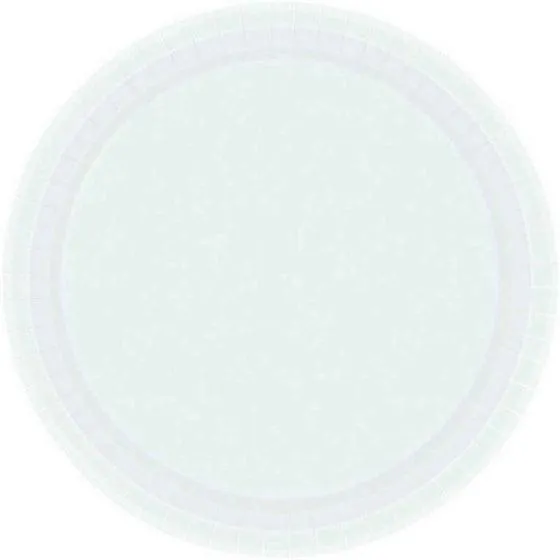 Frosty White Paper Dinner Plates - FSC Mix